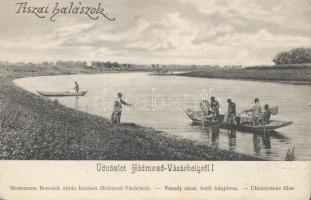 Hódmezővásárhely halászok a Tiszán (kis szakadás / small tear)
