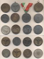 19db többféle vegyes díjérem a háborúk időszakából T:vegyes