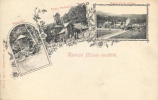 Málnásfürdő with locomotive