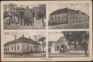 Vértesboglár Vértessy László lakóháza, Hangya szövetkezet, községháza, iskola (kis szakadás / small tear)