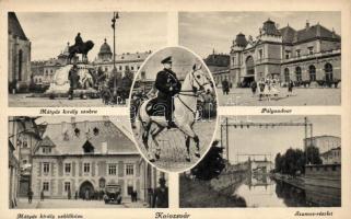 Kolozsvár entry of the Hungarian troops, railway station, Horthy
