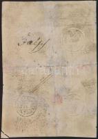 1813. 5G "Anticipations-Scheine" korabeli hamisítványa, áthúzással érvénytelenítve T:III (...