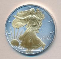 Amerikai Egyesült Államok 2003. 1$ Ag "Liberty" aranyozott részekkel T:1 USA 2003. 1 Dollar Ag "Liberty" with gold plated parts C:UNC