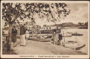 Szigetszentmiklós Árpád strandfürdő, kikötő gőzössel (EK)