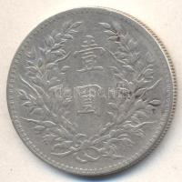 Kínai Köztársaság 1920. 1$/1Y Ag "Yüan Shihkai" T:2-
China / Republic 1920. Dollar (Yuan) ...