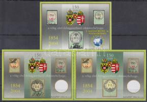 2004 Magyar Bélyeg és Postatörténeti Világtalálkozó emlékív + fordított pár