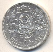 Lettország 1931. 5L Ag T:2
Latvia 1931. 5 Lati Ag C:XF