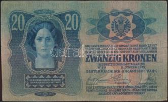 1913. 20K román körbélyegzéssel T:III