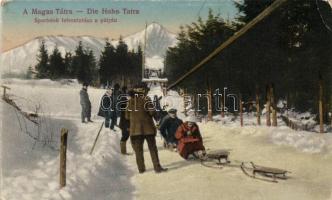 Tátra winter sports, sleighing (EK)