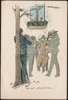 Studentika, Az volt a dicső firma, selmeci diákélet, litho s: Bartha L. (ázott / wet damage)