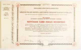 Budapest 1894. "Első Magyar Üveggyár Részványtársaság" részvénye 400K-ról szelvényekkel, "Selejtezve" pecséttel T:hajtatlan