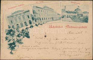 1899 Debrecen Kereskedelmi Akadémia, Margit fürdő, bíróság (fa)