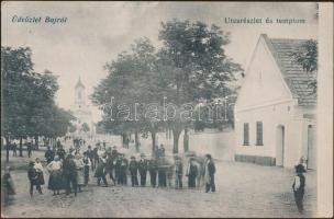 Baj Fő utca templommal (Rb)