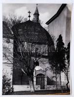 cca 1930 Pécs, török mecset és minaret /  Turkish mosques and minaret in Pécs, 29x22cm