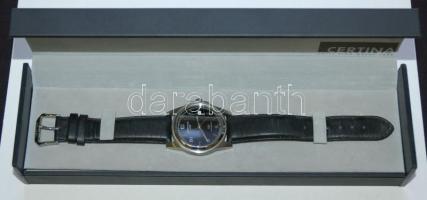 Svájci Certina márkájú automata önfelhúzós naptáros férfi karóra, eredeti sérült díszdobozban, kézik...