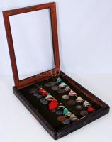 Dekoratív vegyes "Kerékpár Kör" (15x) + Súlylökés (1x) díjérem tétel, közte 7db ezüst medá...