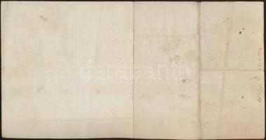 Irsa 1860. német nyelvű váltó kifizetésről T:III