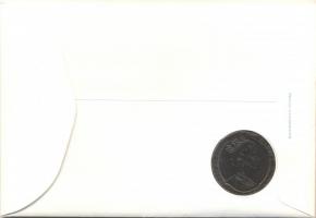 Man-sziget 1990. 1C "Penny Black" érmés borítékon elsőnapi bélyegzős bélyegblokkal, ismert...