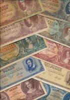 1945-46. 10.000P - 1.000.000.000MP 15féle bankjegy, összesen 63db! T:vegyes