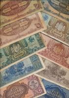 1945-46. 10.000P - 1.000.000.000MP 15féle bankjegy, összesen 63db! T:vegyes