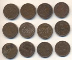 1926-1940. 2f (12x) 11klf évjárattal T:vegyes