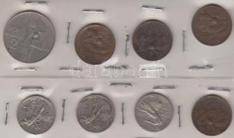 Olaszország 1910-1934. 10c - 2L összesen 8db pénzérme T:vegyes
Itlay 1910-1934. 8 different coins c:...