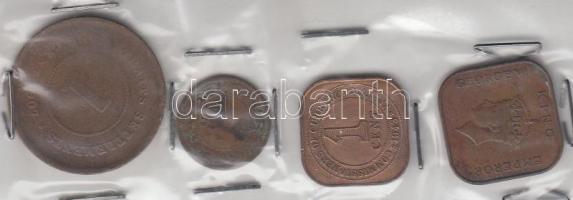 Angol gyarmatok 1907-1943. 4db klf pénzérme T:2,2-
British settlements 1907-1943. 4 different coins ...