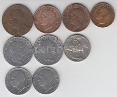 Olaszország 1908-1941. 5c - 50c 9db különféle T:2,2- Italy 1908-1941. 5 centesimi - 50 centesimi 9 different coins C:XF,VF