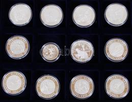 Németország DN. Olimpiai játékok Ag emlékérem sorozat, melyből 19.8g/0.999 (11x) + 8.4g/0.999 klf da...
