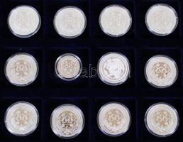 Németország DN. Olimpiai játékok Ag emlékérem sorozat, melyből 19.8g/0.999 (11x) + 8.4g/0.999 klf da...