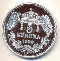 DN "Királyi koronák / 1909 5K - II. Ferdinánd" Ag emlékérem (20g/0.999/38,61mm) T:PP Csak ...