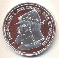 DN "Királyi koronák / 1909 5K - I. Nagy Lajos" Ag emlékérem (20g/0.999/38,61mm) T:PP Csak 2000db, tanúsítvánnyal