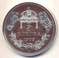 DN "Királyi koronák / 1909 5K - III. András" Ag emlékérem (20g/0.999/38,61mm) T:PP Csak 20...