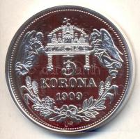DN "Királyi koronák / 1909 5K - V. István" Ag emlékérem (20g/0.999/38,61mm) T:PP Csak 2000...