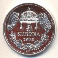 DN "Királyi koronák / 1909 5K - Rudolf" Ag emlékérem (20g/0.999/38,61mm) T:PP Csak 2000db,...