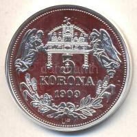 DN "Királyi koronák / 1909 5K - I. Géza" Ag emlékérem (20g/0.999/38,61mm) T:PP Csak 2000db...