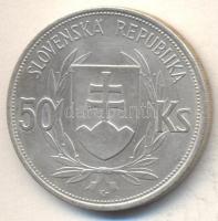 Szlovákia 1944. 50K Ag "Függetlenség 5. évfordulója" T:2
Slovakia 1944 50 Korun Ag "5...