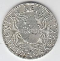 Szlovákia 1944. 10K Ag templomon nincs kereszt! T:2
Slovakia 1944. 10 Koruna Ag without cross atop c...