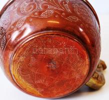 Fém teáskanna, gazdagon díszített, m:21