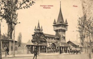 Pécs az 1907-es Országos Kiállítás kiállításának főbejárata (b)