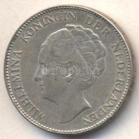 Hollandia 1931. 1G Ag "Wilhelmina" T:2-  Netherlands 1931. 1 Gulden Ag "Wilhelmina I" C:VF