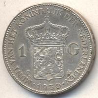 Hollandia 1931. 1G Ag "Wilhelmina" T:2- 
Netherlands 1931. 1 Gulden Ag "Wilhelmina I&...