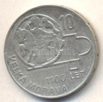 Csehszlovákia 1966. 10K Ag "Nagy-Morávia" T:2- Czechoslovakia 1966. 10 Korun Ag "1100th Anniversary of Great Moravia" C:VF