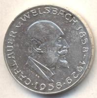 Ausztria 1958. 25Sch Ag "Carl Auer von Welsbach" T:2 Austria 1958. 25 Schilling Ag "Carl Auer von Welsbach" C:XF