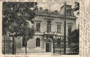 Baden bei Wien the entrance to the Theresienbad (EK)