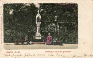 Baden bei Wien Archduke Wilhelm memorial (Rb)