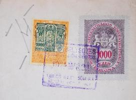 1852 Gölnicbányai anyakönyvi kivonat 15K szignettával, viaszpecséttel