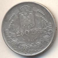 Románia 1941. 250L Ag T:2-
Romania 1941. 250 Lei Ag C:VF