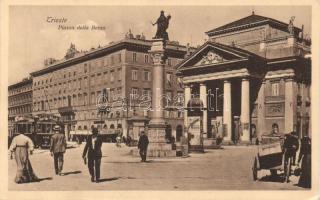 Trieste Borsa square, Stock Exchange, trams (EK)