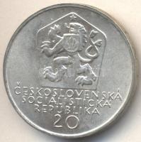 Csehszlovákia 1972. 20K Ag "Andrej Sladkovic" T:1-	
Czechoslovakia 1972. 20 Korun Ag &quot...